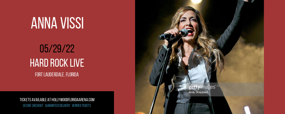 Anna Vissi at Hard Rock Live tickets Anna Vissi at Hard Rock Live