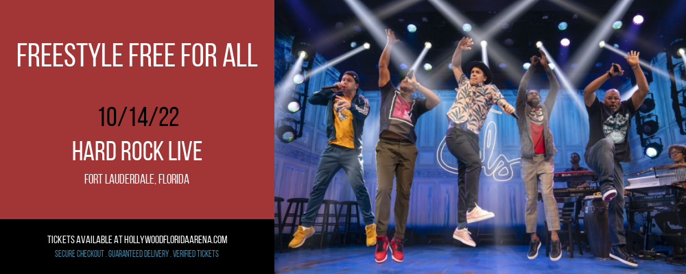Freestyle Free For All at Hard Rock Live tickets Freestyle Free For All at Hard Rock Live