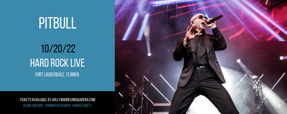 Pitbull at Hard Rock Live tickets Pitbull at Hard Rock Live