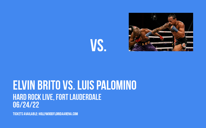 Bare Knuckle Fighting Championship: Elvin Brito vs. Luis Palomino at Hard Rock Live