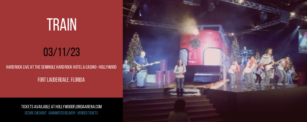 Train at Hard Rock Live tickets Train at Hard Rock Live