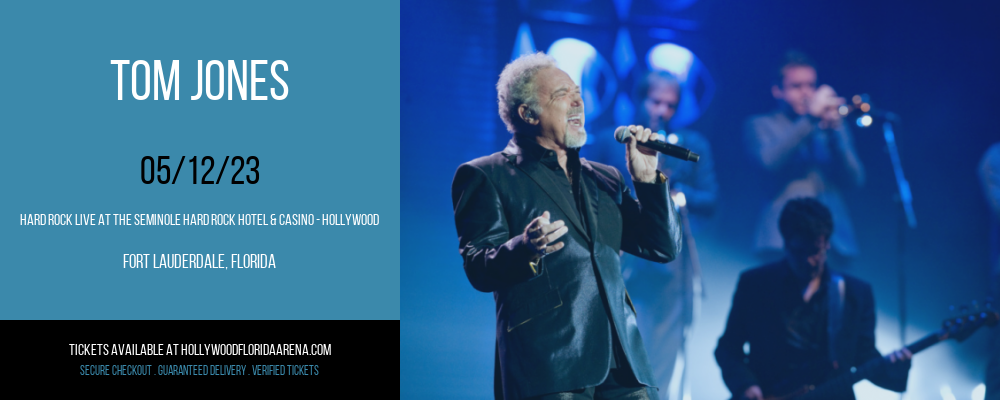 Tom Jones at Hard Rock Live tickets Tom Jones at Hard Rock Live