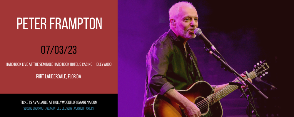 Peter Frampton at Hard Rock Live tickets Peter Frampton at Hard Rock Live