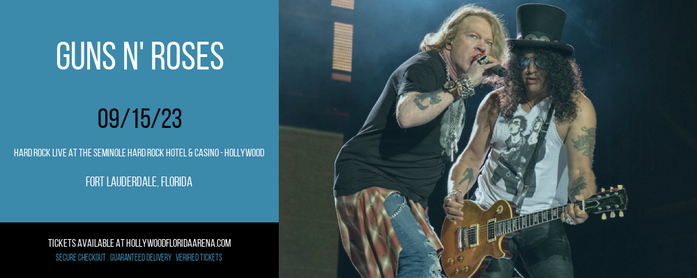 Guns N' Roses at Hard Rock Live tickets Guns N' Roses at Hard Rock Live