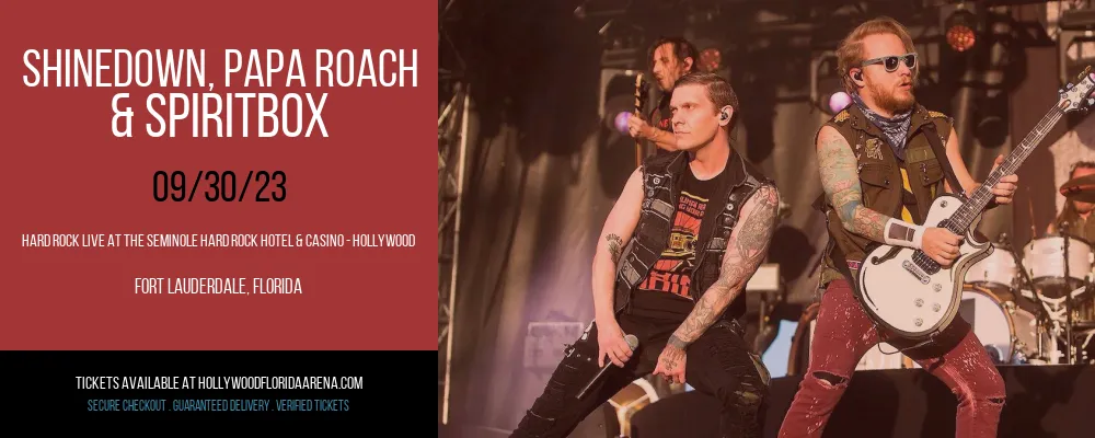 Shinedown at Hard Rock Live At The Seminole Hard Rock Hotel & Casino - Hollywood