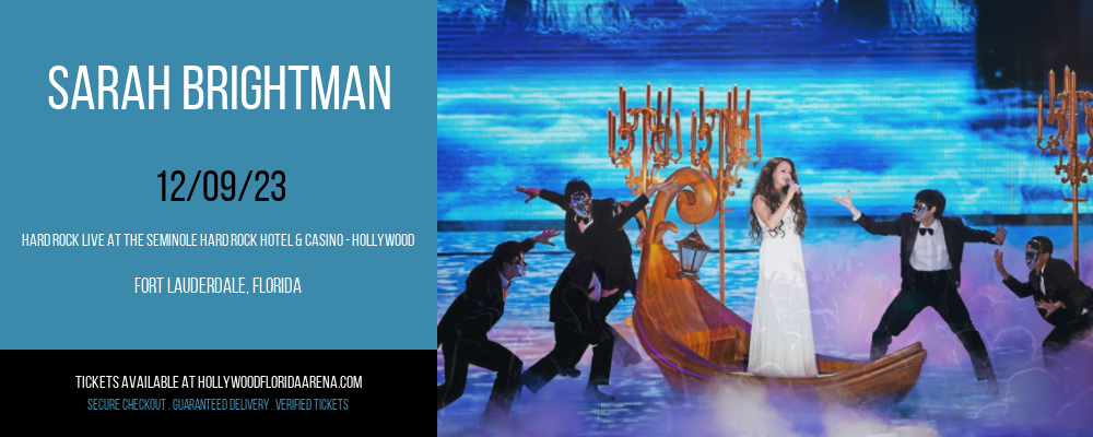 Sarah Brightman at Hard Rock Live At The Seminole Hard Rock Hotel & Casino - Hollywood