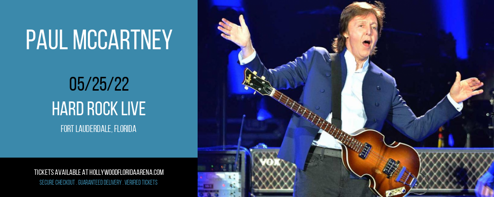 Paul McCartney at Hard Rock Live tickets Paul McCartney at Hard Rock Live