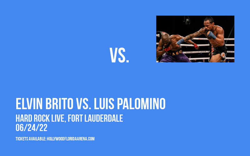 Bare Knuckle Fighting Championship: Elvin Brito vs. Luis Palomino at Hard Rock Live tickets Bare Knuckle Fighting Championship: Elvin Brito vs. Luis Palomino at Hard Rock Live