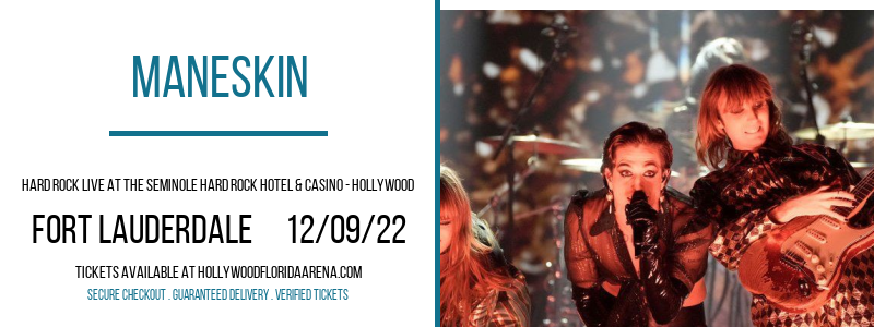 Maneskin at Hard Rock Live tickets Maneskin at Hard Rock Live