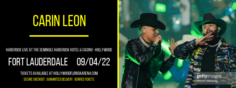Carin Leon at Hard Rock Live tickets Carin Leon at Hard Rock Live