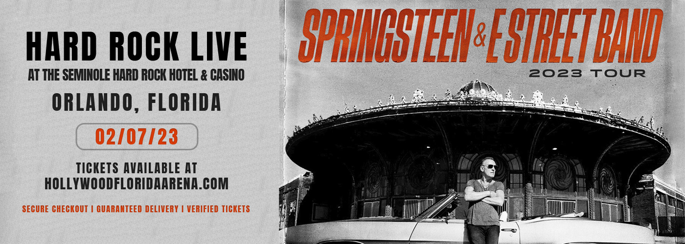 Bruce Springsteen and the E Street Band at Hard Rock Live tickets Bruce Springsteen and the E Street Band at Hard Rock Live