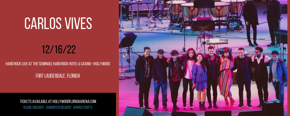 Carlos Vives at Hard Rock Live tickets Carlos Vives at Hard Rock Live