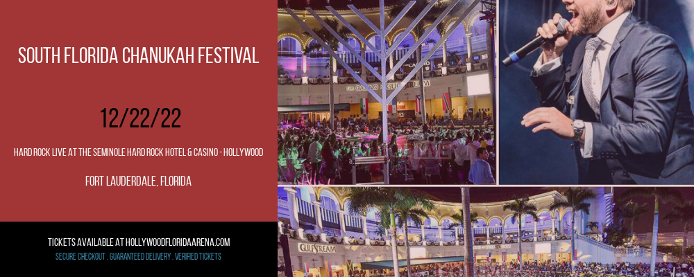 South Florida Chanukah Festival at Hard Rock Live tickets South Florida Chanukah Festival at Hard Rock Live