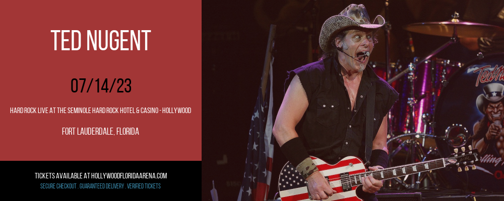Ted Nugent at Hard Rock Live tickets Ted Nugent at Hard Rock Live