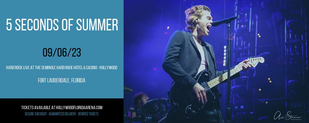 5 Seconds of Summer at Hard Rock Live tickets 5 Seconds of Summer at Hard Rock Live