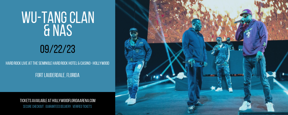 Wu-Tang Clan & Nas at Hard Rock Live tickets Wu-Tang Clan & Nas at Hard Rock Live