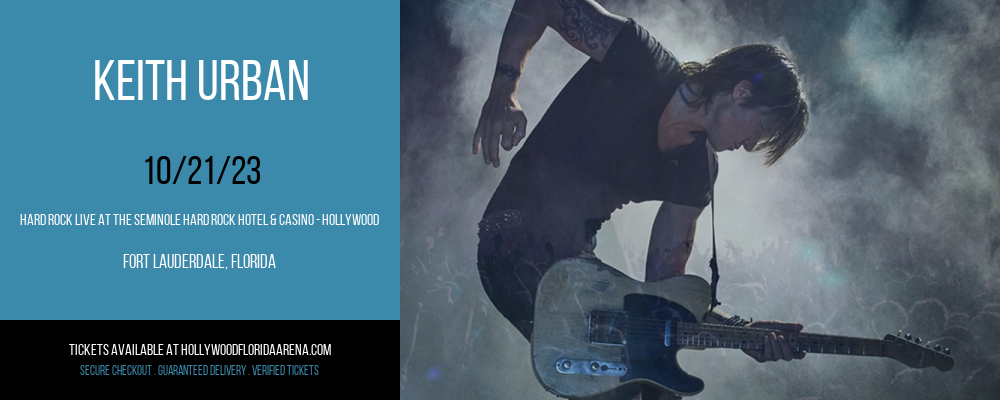 Keith Urban at Hard Rock Live At The Seminole Hard Rock Hotel & Casino - Hollywood