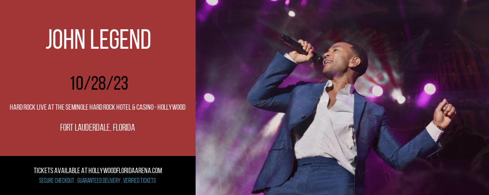 John Legend at Hard Rock Live At The Seminole Hard Rock Hotel & Casino - Hollywood
