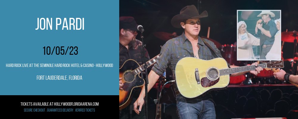Jon Pardi at Hard Rock Live At The Seminole Hard Rock Hotel & Casino - Hollywood
