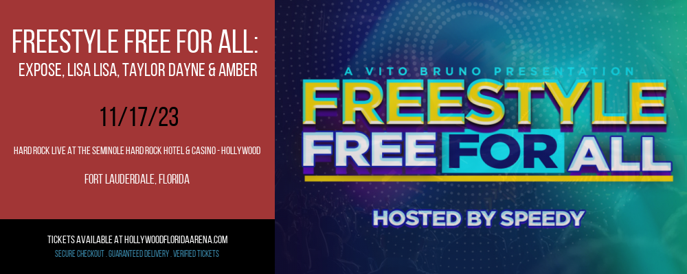 Freestyle Free For All at Hard Rock Live At The Seminole Hard Rock Hotel & Casino - Hollywood