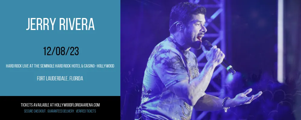 Jerry Rivera [CANCELLED] at Hard Rock Live At The Seminole Hard Rock Hotel & Casino - Hollywood