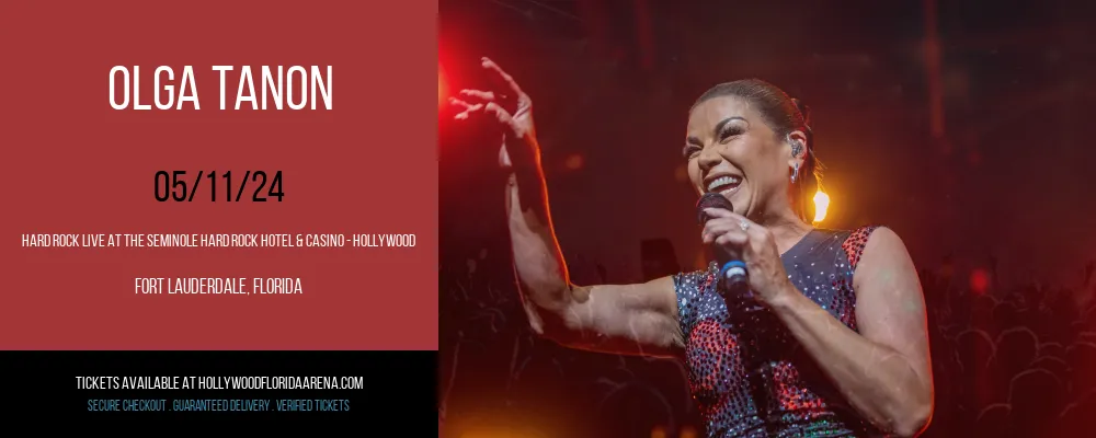 Olga Tanon at Hard Rock Live At The Seminole Hard Rock Hotel & Casino - Hollywood