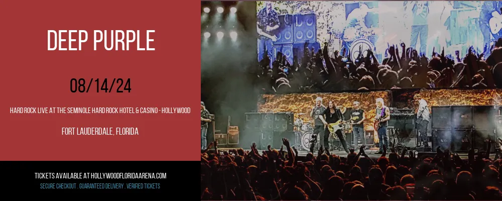 Deep Purple at Hard Rock Live At The Seminole Hard Rock Hotel & Casino - Hollywood