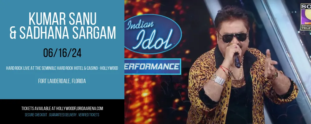 Kumar Sanu & Sadhana Sargam at Hard Rock Live At The Seminole Hard Rock Hotel & Casino - Hollywood