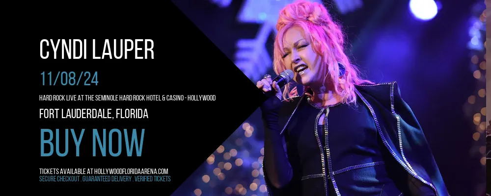 Cyndi Lauper at Hard Rock Live At The Seminole Hard Rock Hotel & Casino - Hollywood