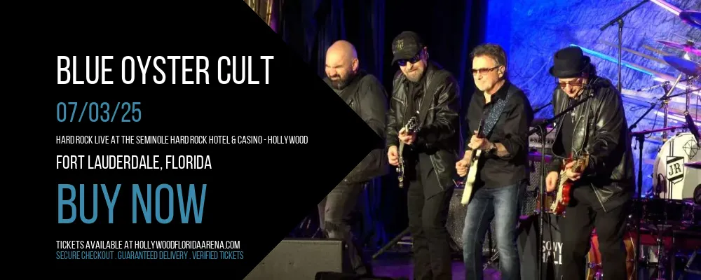 Blue Oyster Cult at Hard Rock Live At The Seminole Hard Rock Hotel & Casino - Hollywood