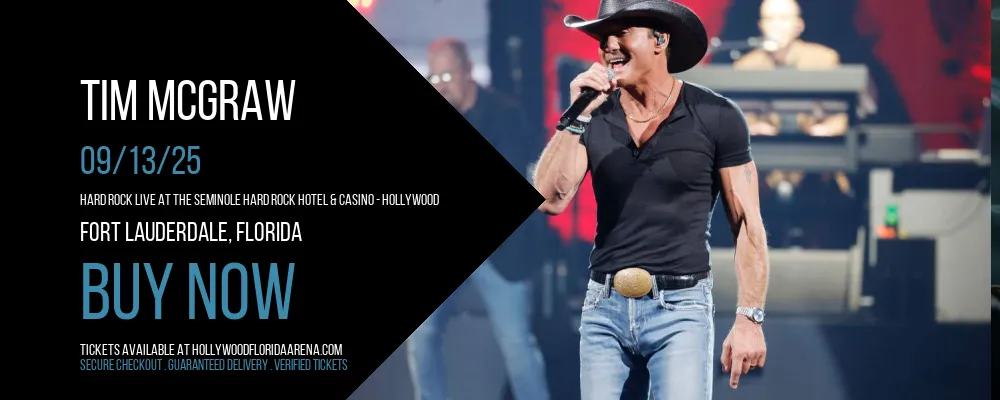 Tim McGraw at Hard Rock Live At The Seminole Hard Rock Hotel & Casino - Hollywood