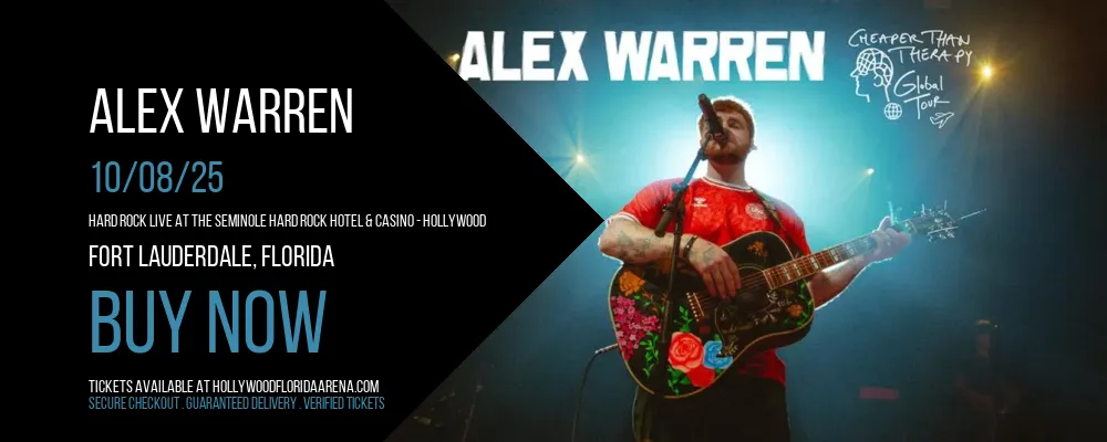 Alex Warren at Hard Rock Live At The Seminole Hard Rock Hotel & Casino - Hollywood