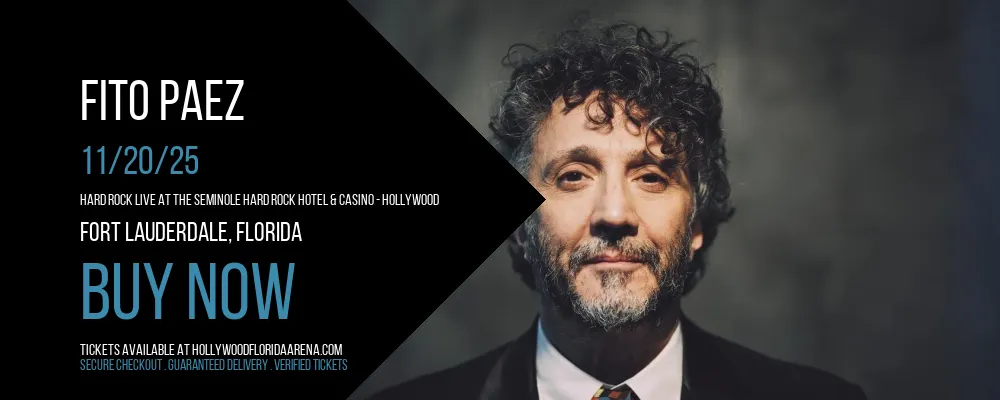 Fito Paez at Hard Rock Live At The Seminole Hard Rock Hotel & Casino - Hollywood