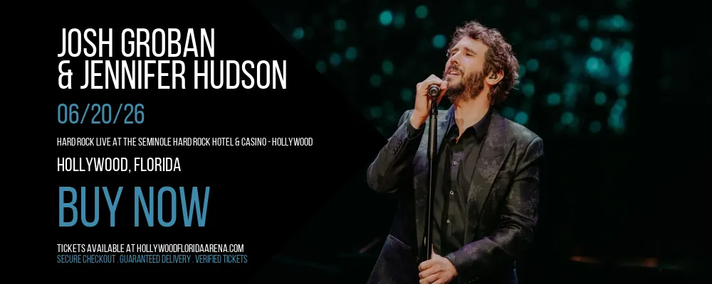 Josh Groban & Jennifer Hudson at Hard Rock Live At The Seminole Hard Rock Hotel & Casino