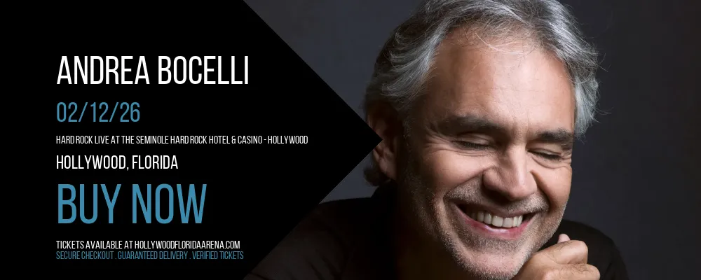 Andrea Bocelli at Hard Rock Live At The Seminole Hard Rock Hotel & Casino