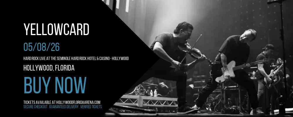 Yellowcard at Hard Rock Live At The Seminole Hard Rock Hotel & Casino